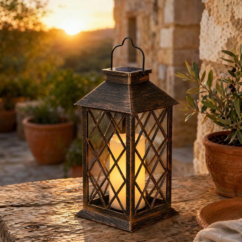 Retro Solar Lantern, Outdoor S - đánh giá và giá Solar Garden Light Outdoor Waterproof