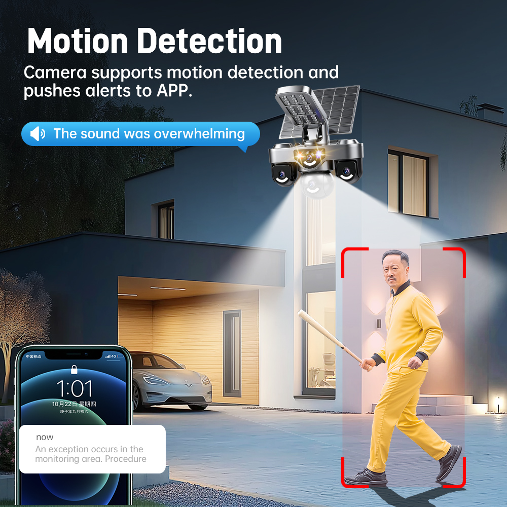 V380 Pro AOV 4G Sim Card Solar - đánh giá và giá Solar Security Camera Light