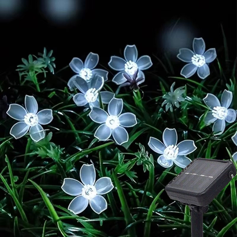Solar Floral Garlands Light 5m - đánh giá và giá Solar String Lights Outdoor 20M