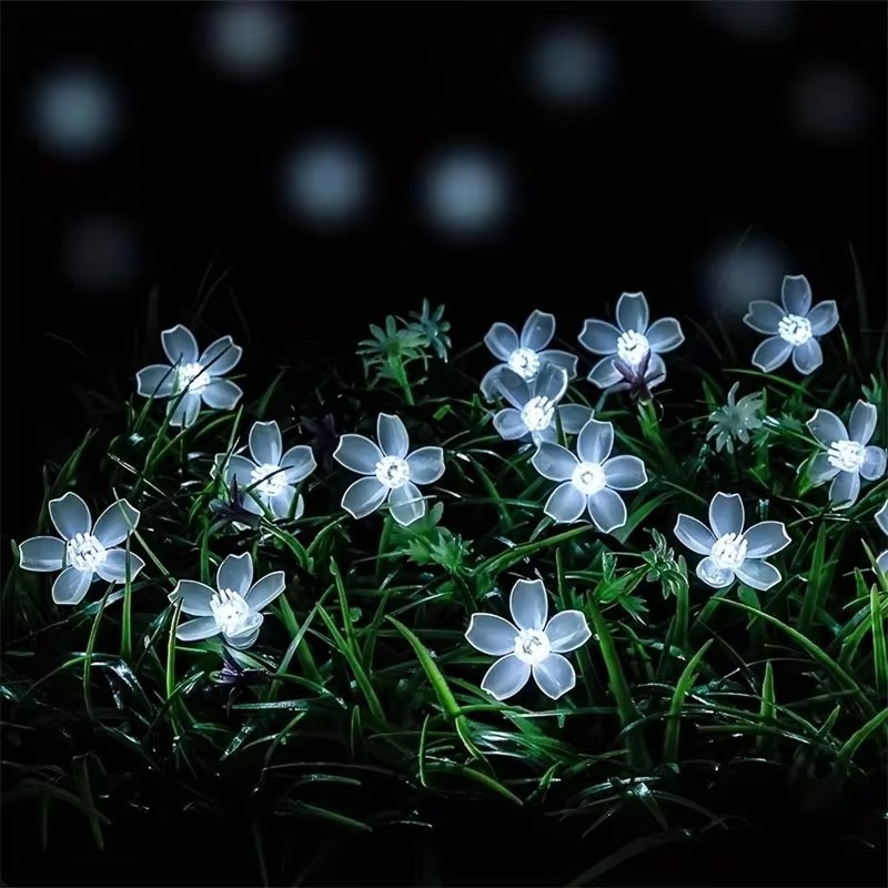 Solar Floral Garlands Light 5m - đánh giá và giá Solar String Lights Outdoor 20M