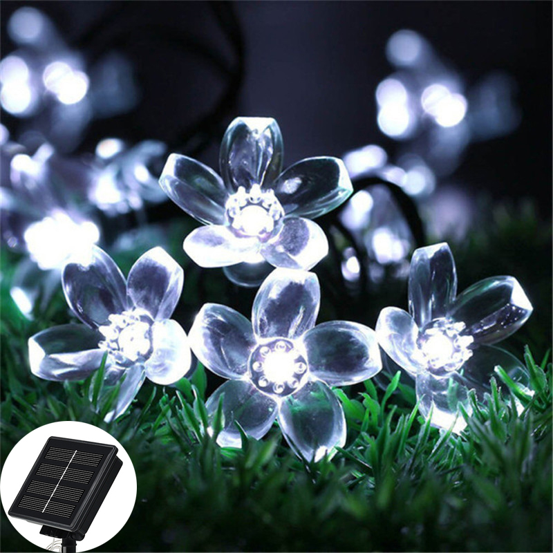 Solar Floral Garlands Light 5m - đánh giá và giá Solar String Lights Outdoor 20M
