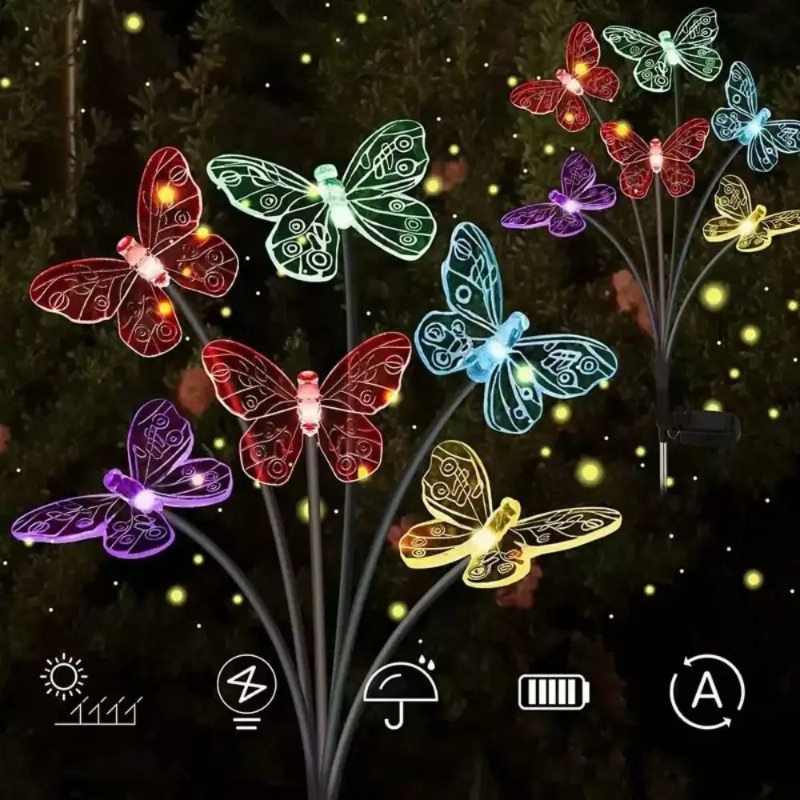 Solar Powered Butterfly Lights - đánh giá và giá Solar Garden Light Outdoor Waterproof