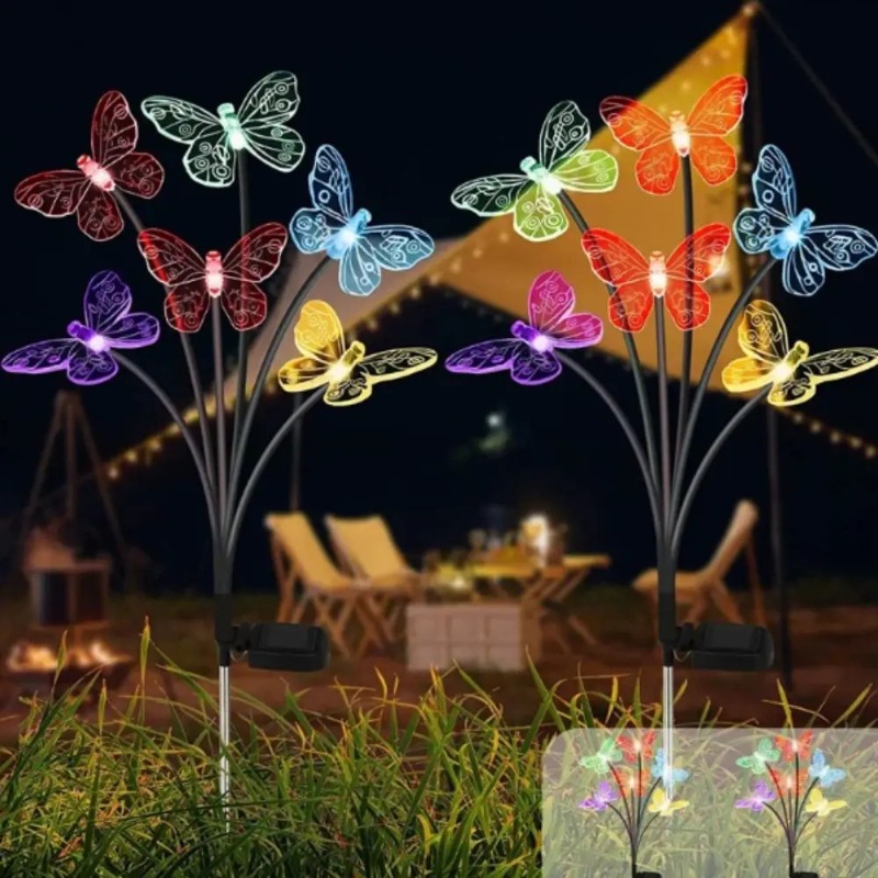 Solar Powered Butterfly Lights - đánh giá và giá Solar Garden Light Outdoor Waterproof