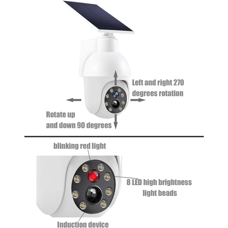 2X Solar Powered Analog Survei - đánh giá và giá Solar Security Camera Light