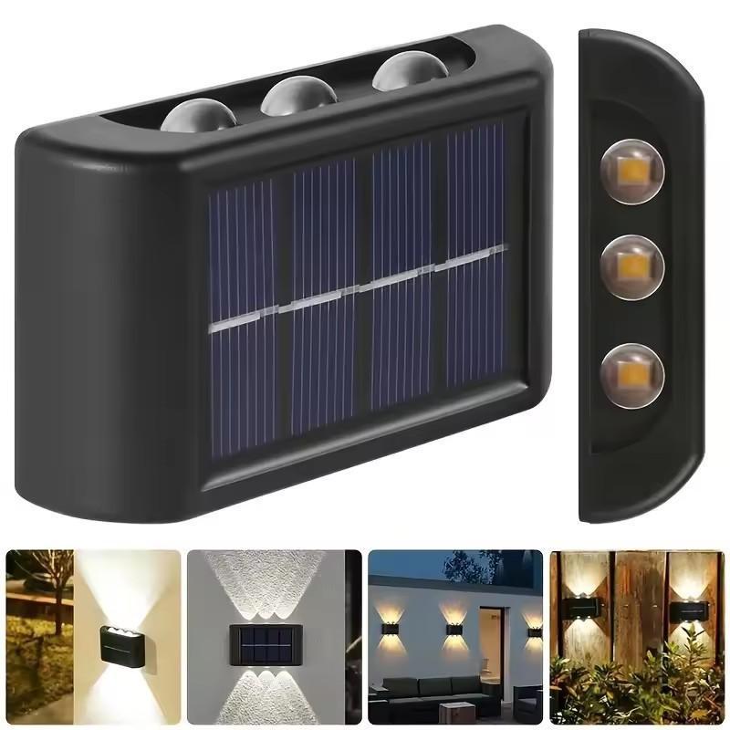 Outdoor Waterproof Solar LED W - đánh giá và giá Solar Wall Light Fence Lamp