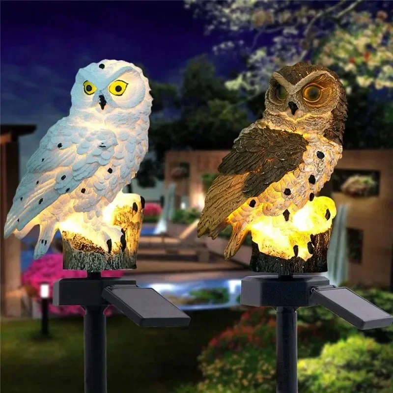 Solar Owl Statue Garden Light  - đánh giá và giá Solar Garden Light Outdoor Waterproof