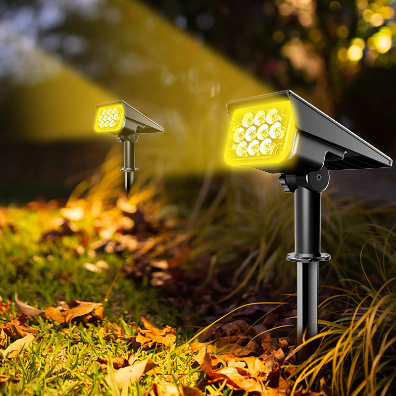 New Lawn Solar Lamps LED Water - đánh giá và giá Solar Garden Spotlight Rgb