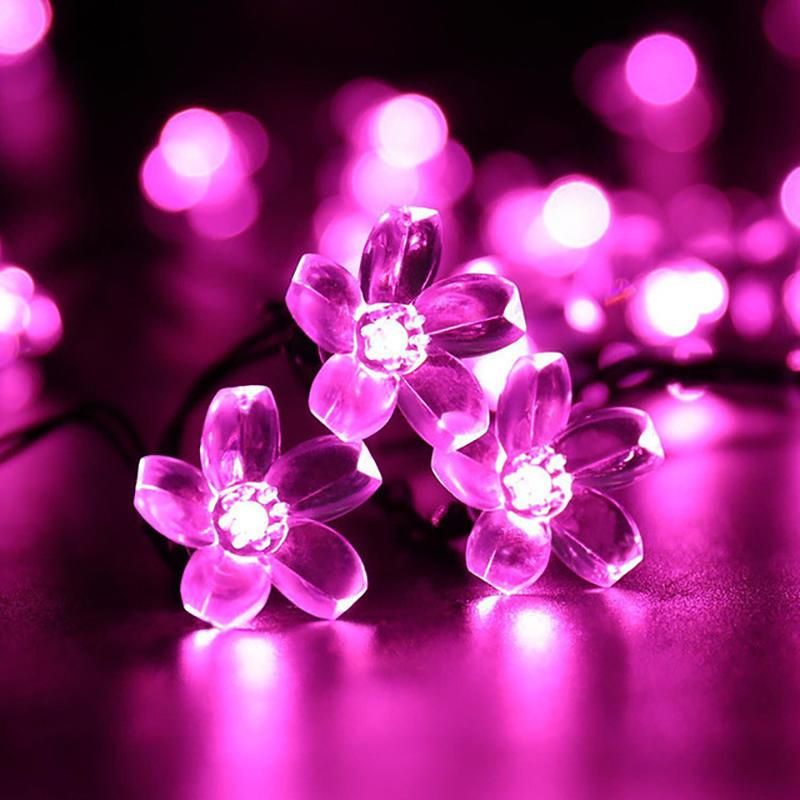 Solar Cherry Garden Blossom Fl - đánh giá và giá Solar String Lights Outdoor 20M