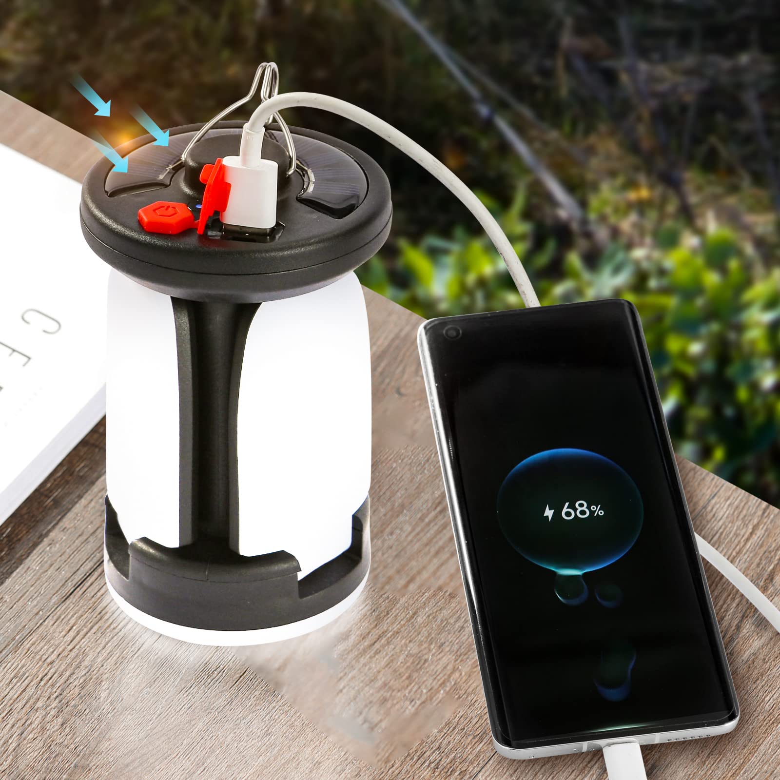 High Power Solar LED Camping L - đánh giá và giá Solar Lantern Camping Collapsible