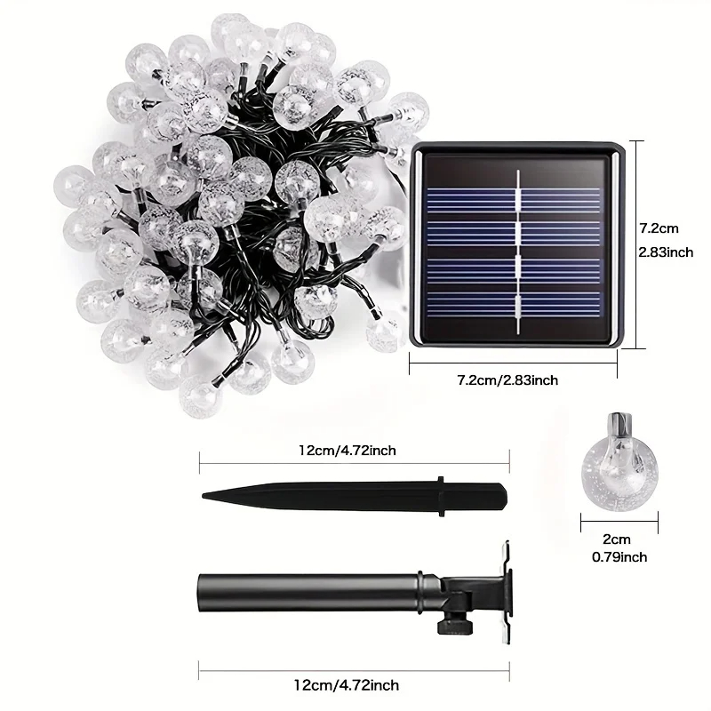 NEW 200 LEDs Solar Fairy Strin - đánh giá và giá Solar String Lights Outdoor 20M