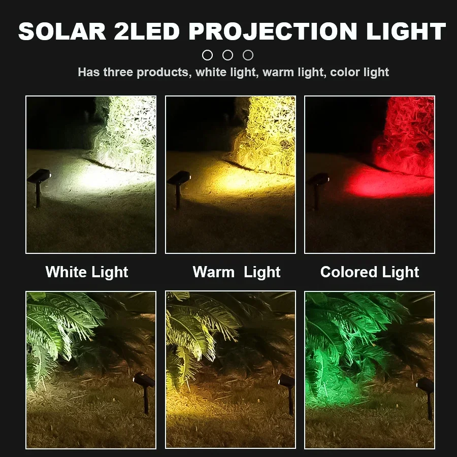 2LEDs RGB Solar Light Outdoors - đánh giá và giá Solar Garden Spotlight Rgb