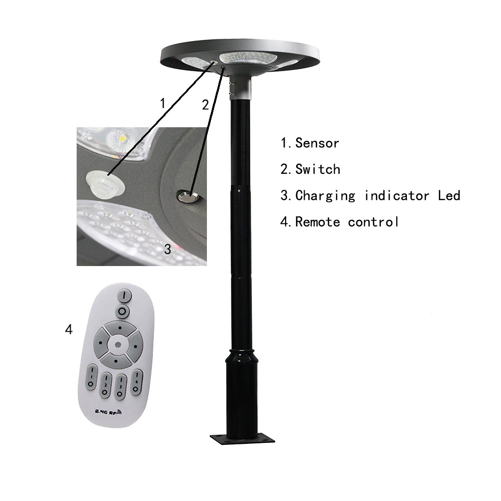 Waterproof IP65 UFO Solar LED  - đánh giá và giá Solar Garden Light Outdoor Waterproof