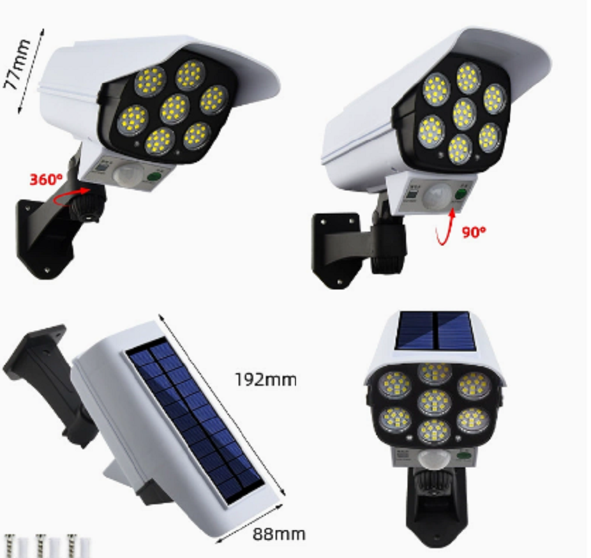 Remote Control Solar Simulatio - đánh giá và giá Solar Security Camera Light