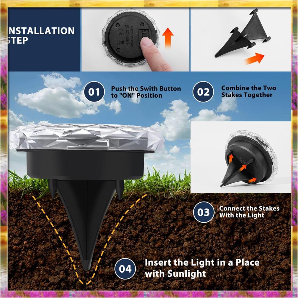 Aug. Outdoor Solar Ground Ligh - đánh giá và giá Solar Pathway Lights 8 Pack