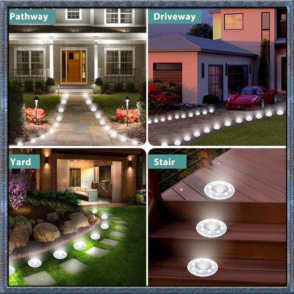 Aug. Outdoor Solar Ground Ligh - đánh giá và giá Solar Pathway Lights 8 Pack