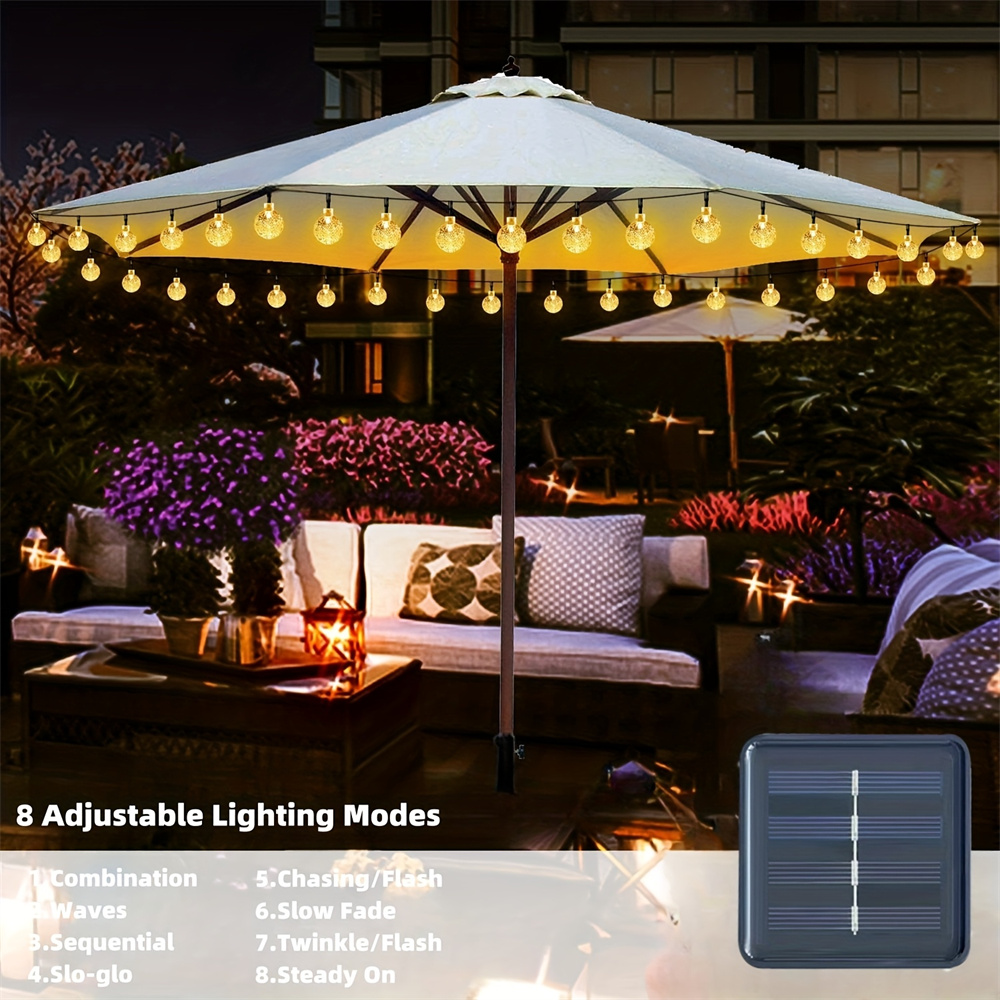 Solar String Lights 14.76ft 30 - đánh giá và giá Solar String Lights Outdoor 20M
