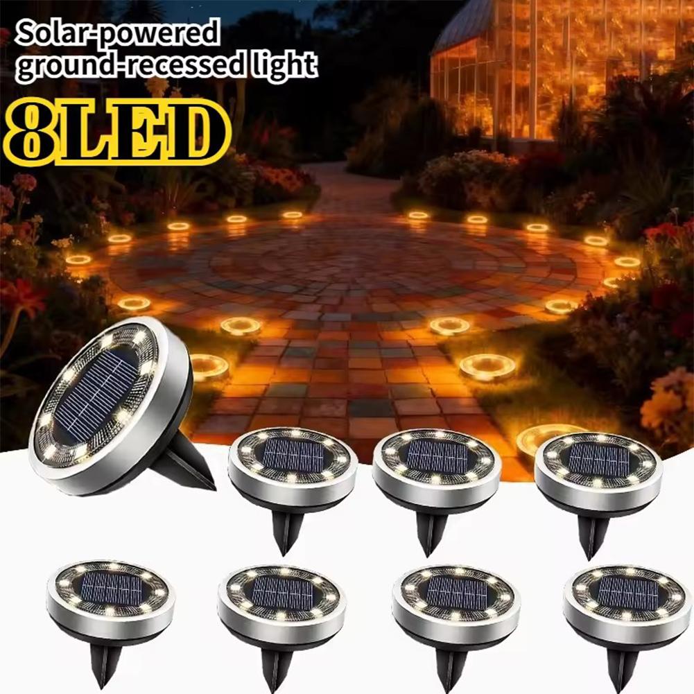 Solar Disk Light IP68 Waterpro - đánh giá và giá Solar Garden Light Dusk To Dawn