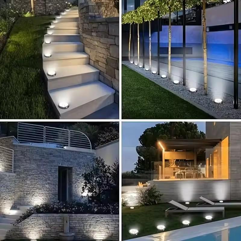 Solar Disk Light IP68 Waterpro - đánh giá và giá Solar Garden Light Dusk To Dawn