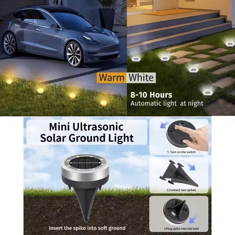 Solar Disk Light IP68 Waterpro - đánh giá và giá Solar Garden Light Dusk To Dawn