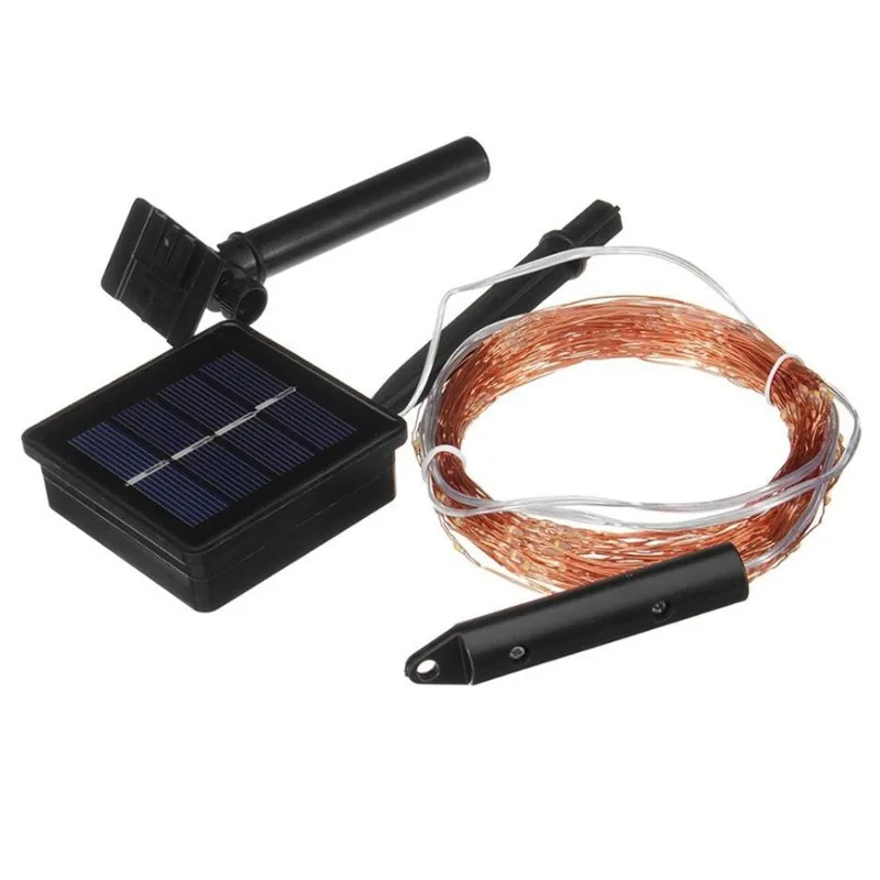 Outdoor 2Mx10 200LED Solar Vin - đánh giá và giá Solar String Lights Outdoor 20M