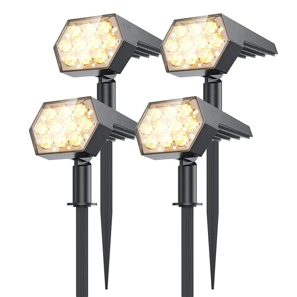 Solar Lights Outdoor  92 LED S - đánh giá và giá Solar Garden Spotlight Rgb