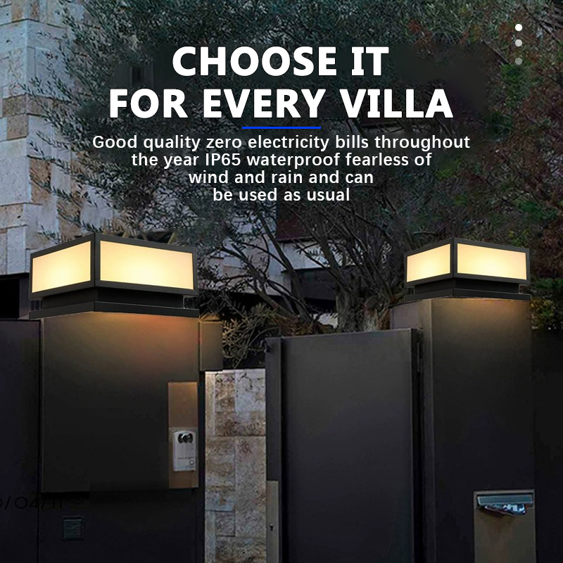Outdoor LED Solar Column Light - đánh giá và giá Solar Post Cap Light 4X4