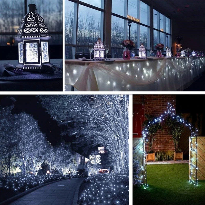 Solar LED Light Outdoor Festoo - đánh giá và giá Solar String Lights Outdoor 20M