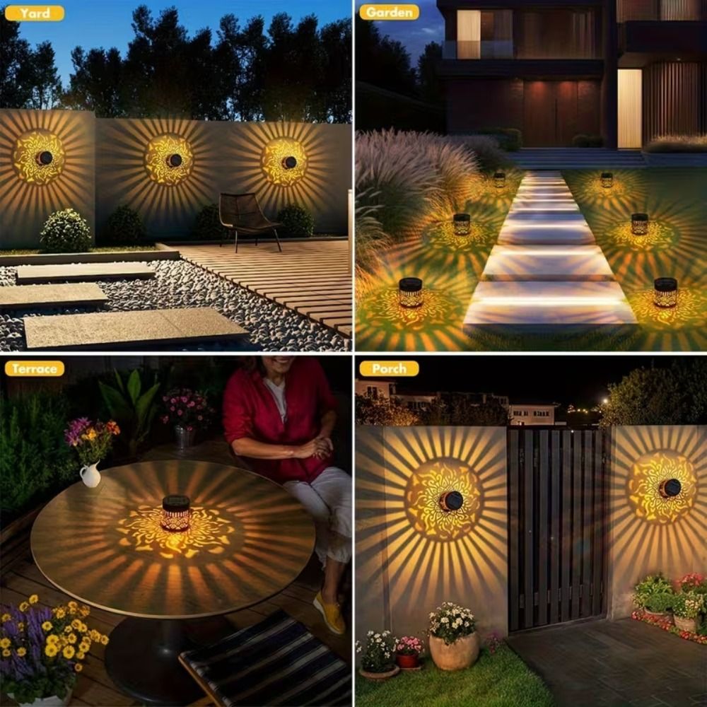 Sunflower Mandala Solar Wall L - đánh giá và giá Solar Wall Light Fence Lamp