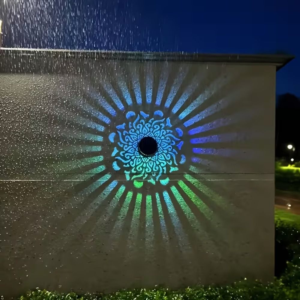 Sunflower Mandala Solar Wall L - đánh giá và giá Solar Wall Light Fence Lamp