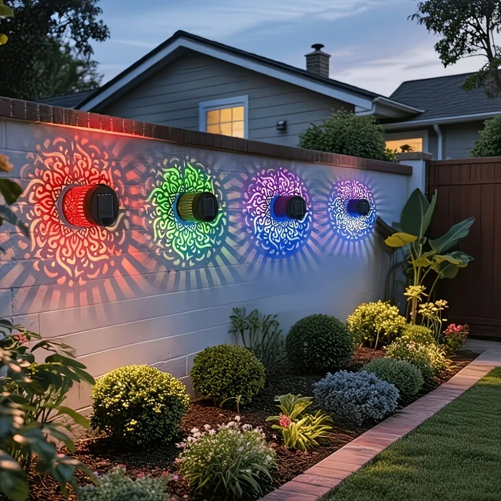 Sunflower Mandala Solar Wall L - đánh giá và giá Solar Wall Light Fence Lamp