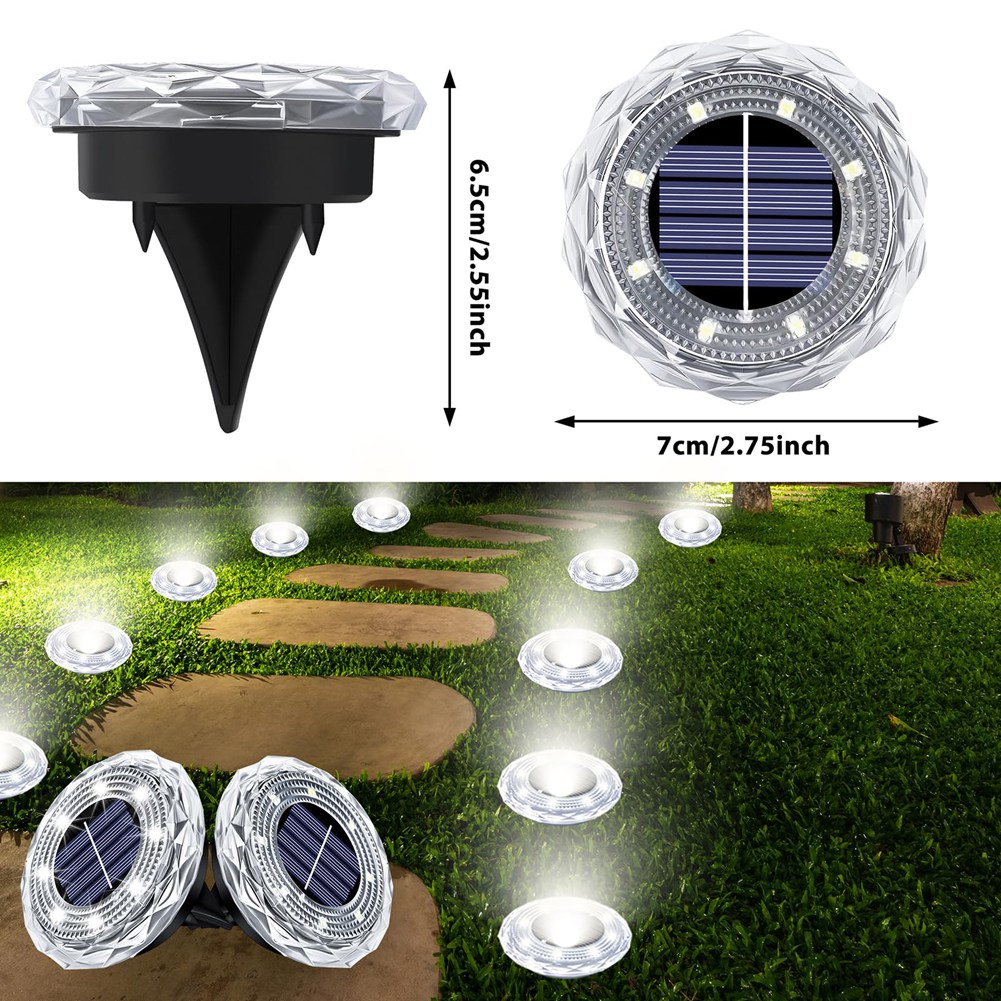 HRBAJ-Led Solar Ground Lights  - đánh giá và giá Solar Pathway Lights 8 Pack