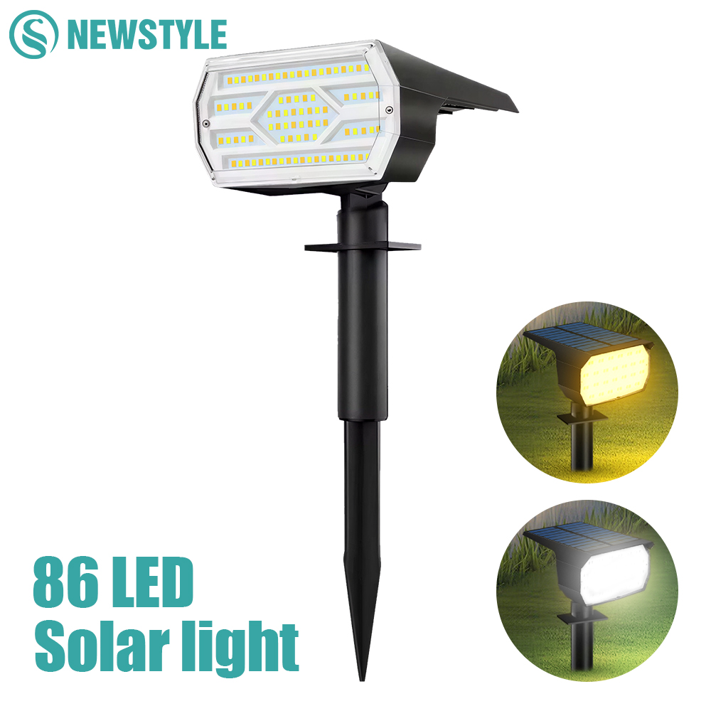 86LED Solar Spot Lights Outdoo - đánh giá và giá Solar Garden Spotlight Rgb