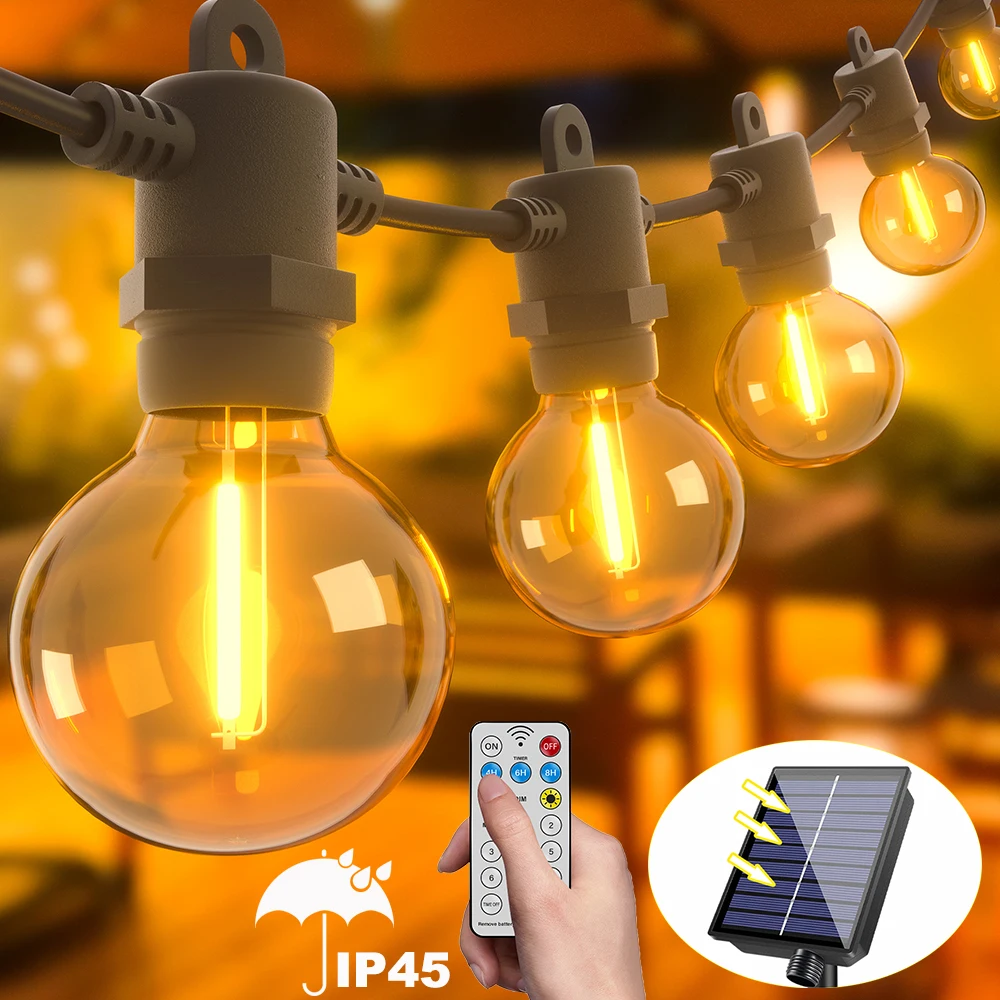 Shatterproof Solar Garland Lam - đánh giá và giá Solar String Lights Outdoor 20M