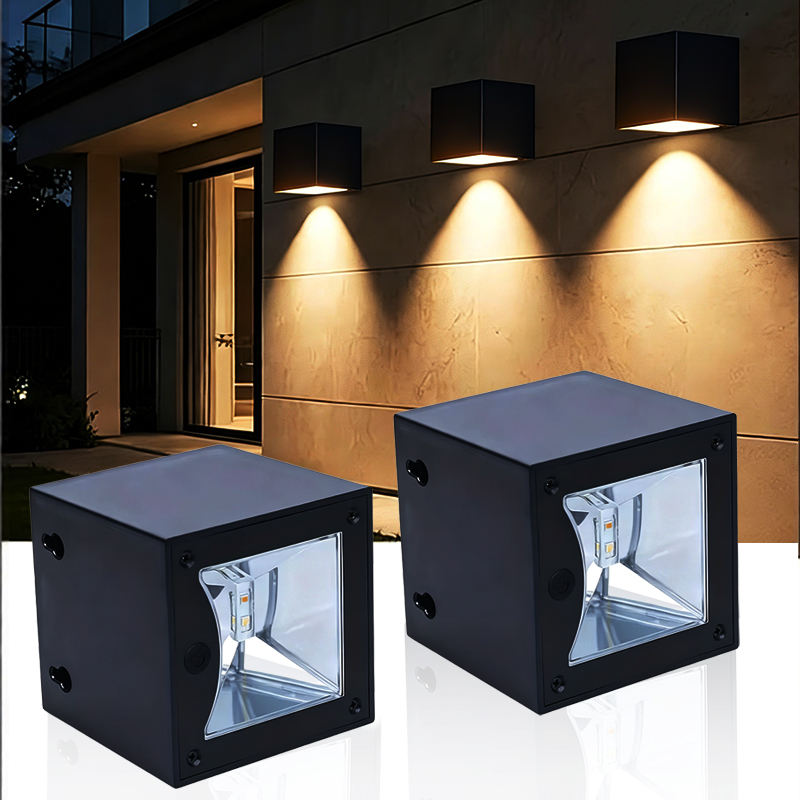 NEW Square Solar Wall Lamps Wa - đánh giá và giá Solar Garden Spotlight Rgb