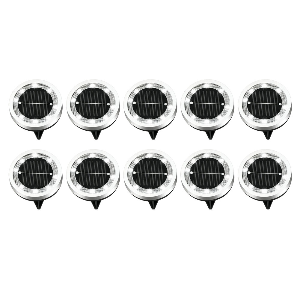 10 Pack Solar Powered 8-LED Gr - đánh giá và giá Solar Pathway Lights 8 Pack